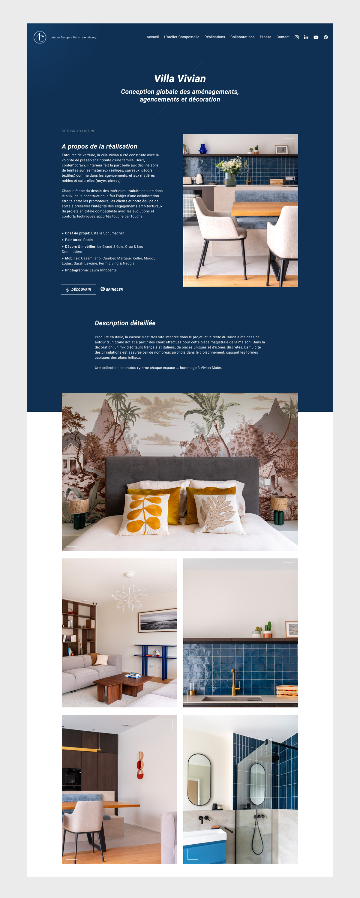 Atelier compostelle, page projet