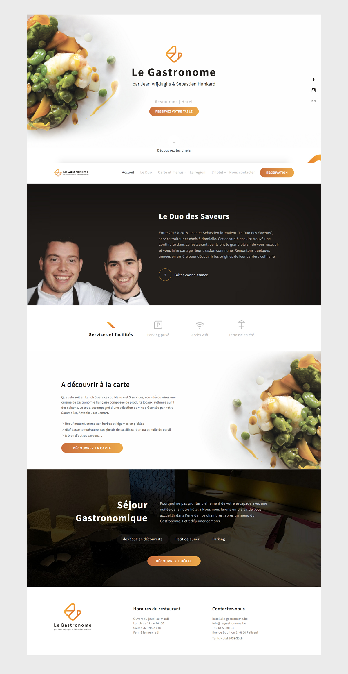 Le Gastronome, site web